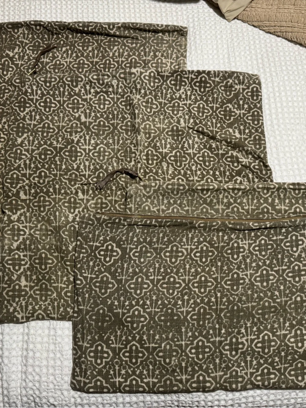 Set of (4) Restoration Hardware Corsica Pillow Shams